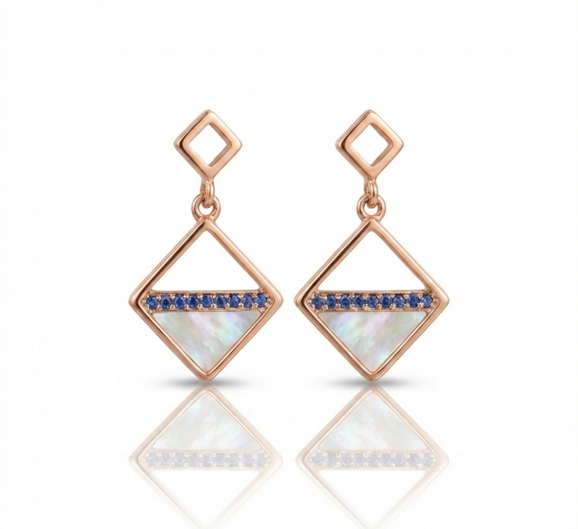 Opal drop earrings