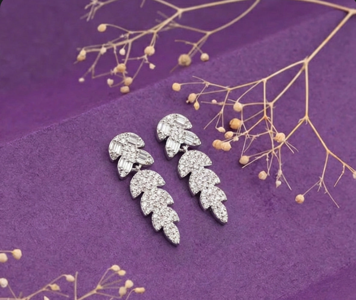 Aurora Leaf Earrings